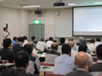 防災診断報告会の様子